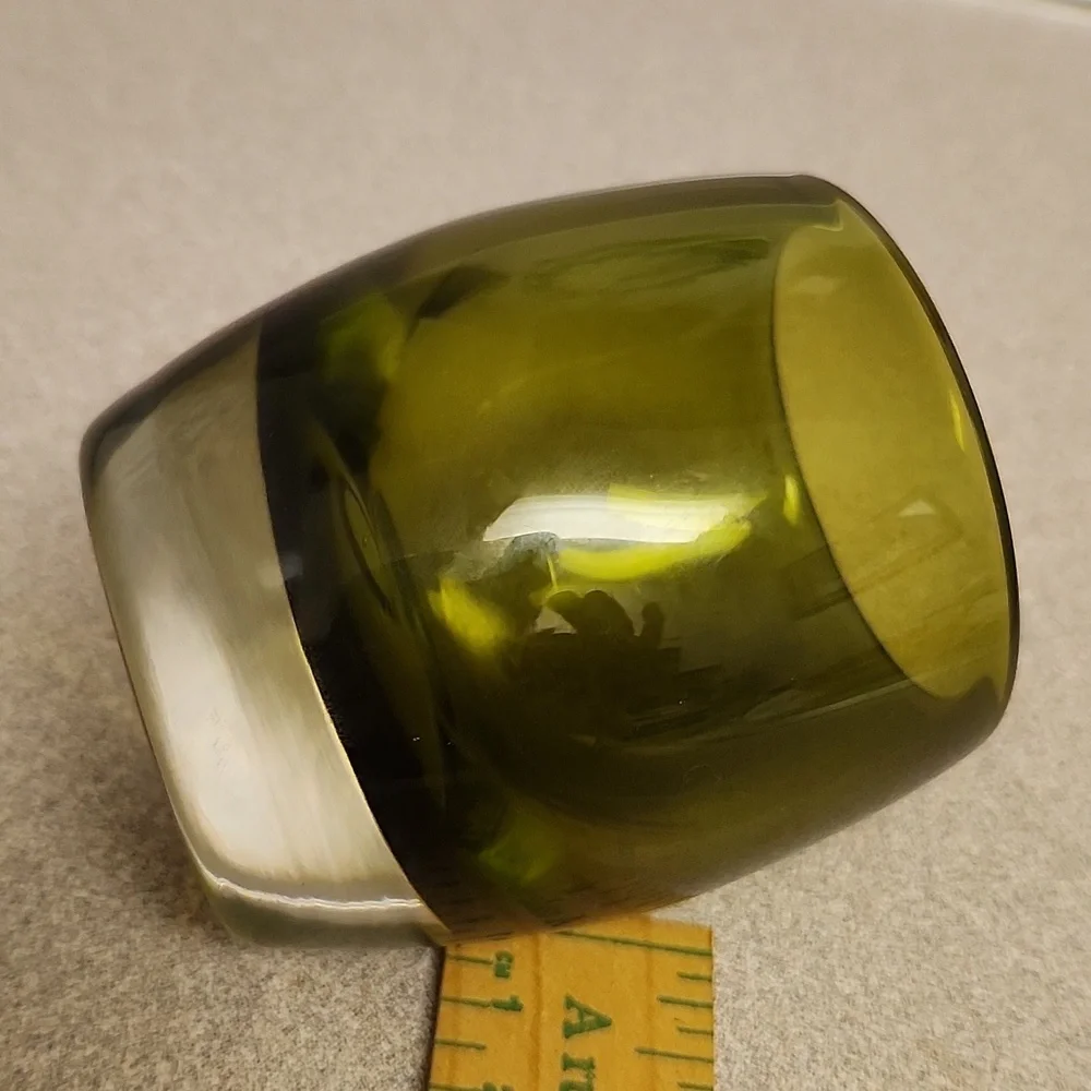 Crate & Barrel Green Votive - Fall Decor